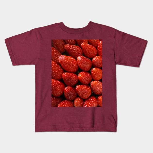 strawberries Kids T-Shirt by poupoune